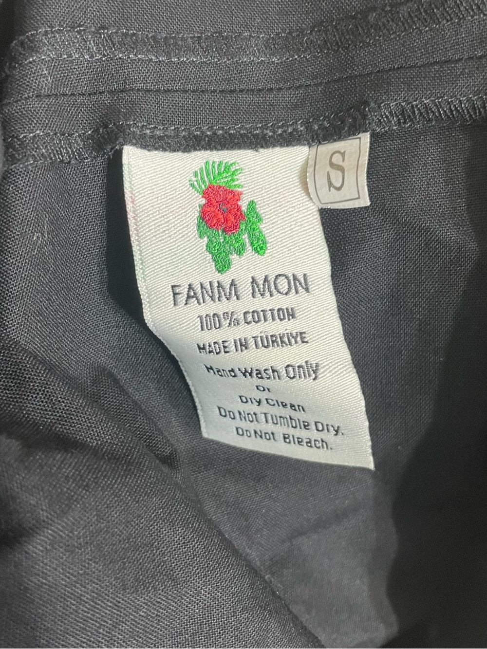 Fanm mon Maude Dress Embroidered cotton midi cottagecore size small - Picture 7 of 7